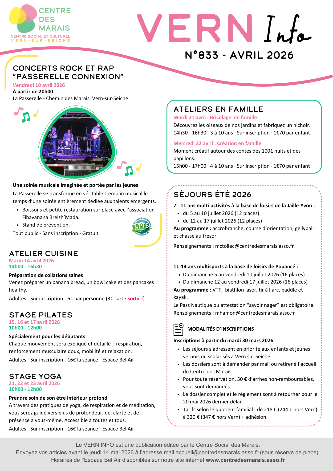 vern info n° 833 avril 2026